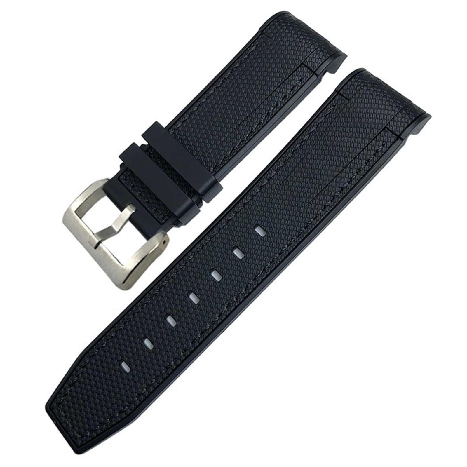 Cinturino in gomma naturale morbida da 23 mm e 22 mm per Blancpain Fifty Fathoms cinturino in silicone bicolore nero blu braccialetti