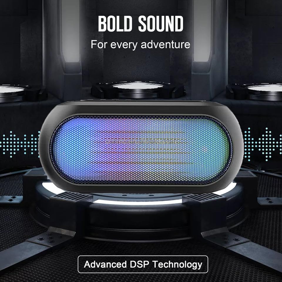 Image of TechKing Portable Bluetooth Wireless Speakers Have a 100FT Range and Deliver a Powerful 30W Loud Stereo Sound, Making Them Perfect for Enhancing Your Home Theatre Experience