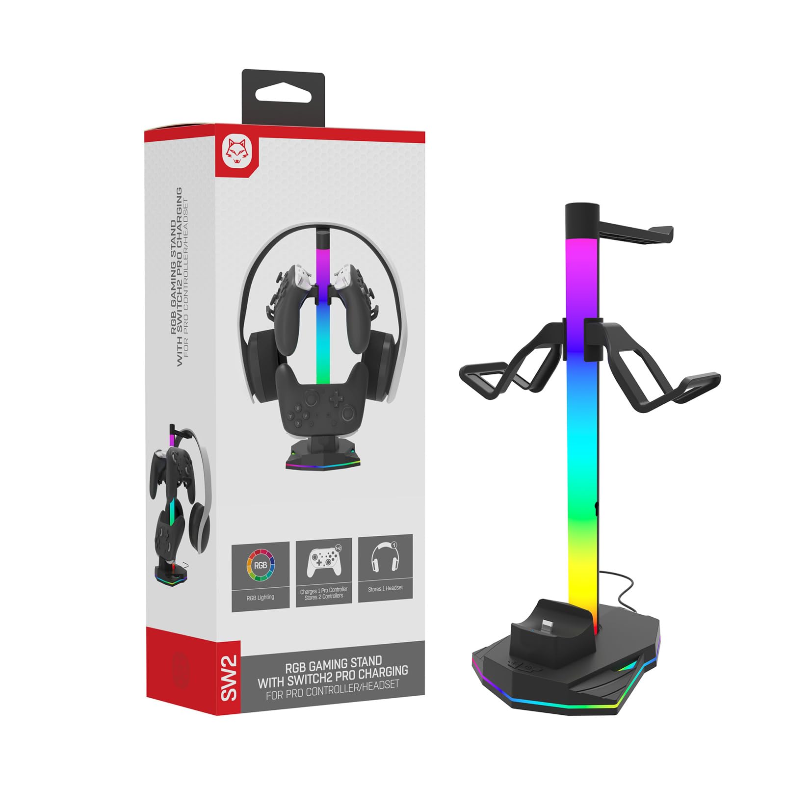 Dock station di ricarica per controller con porta USB di tipo C per cuffie Gamepad per supporto di ricarica da tavolo