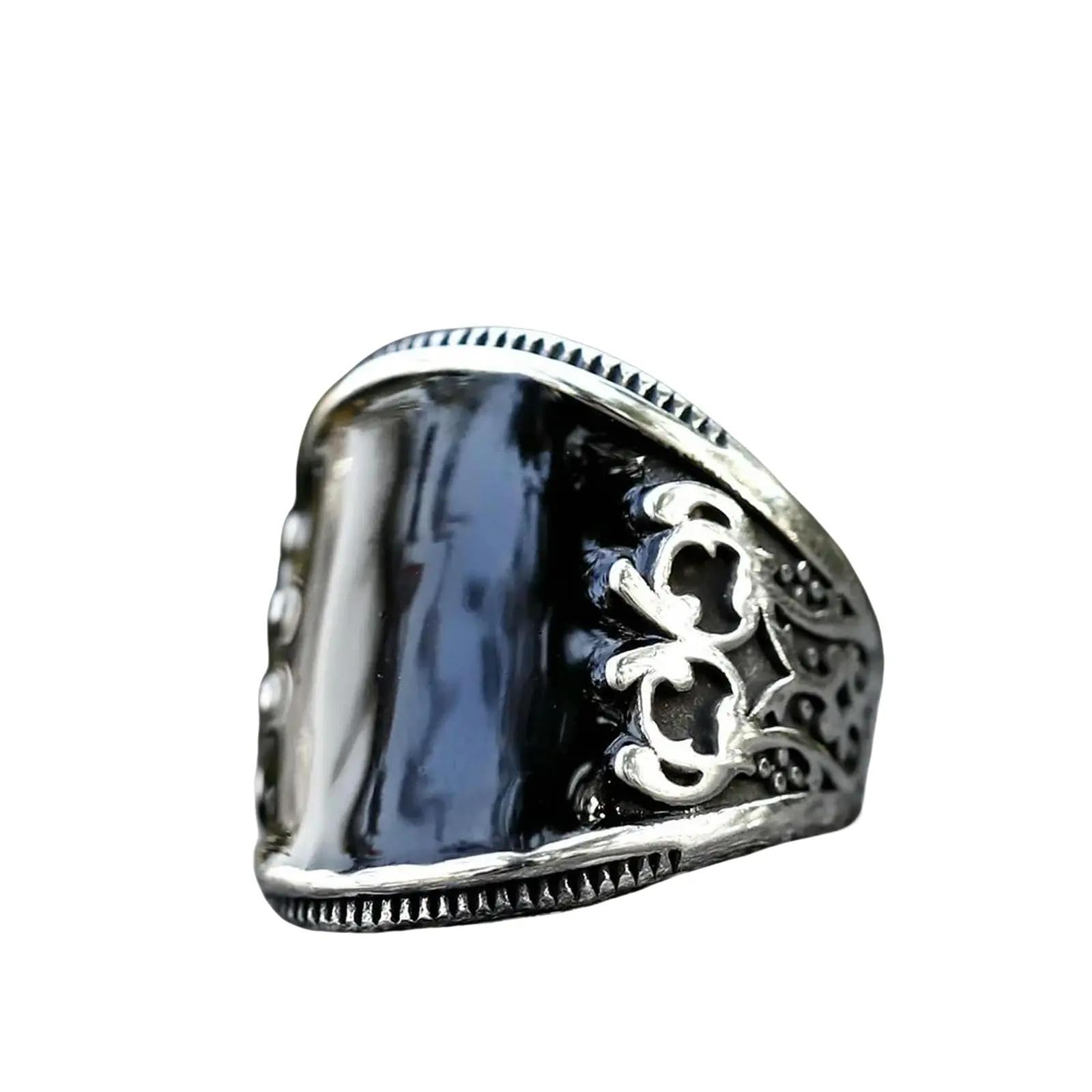 Generic New Men's Rings Fashion Black Drip Ring Religion Punk Jewelry Vintage, 12