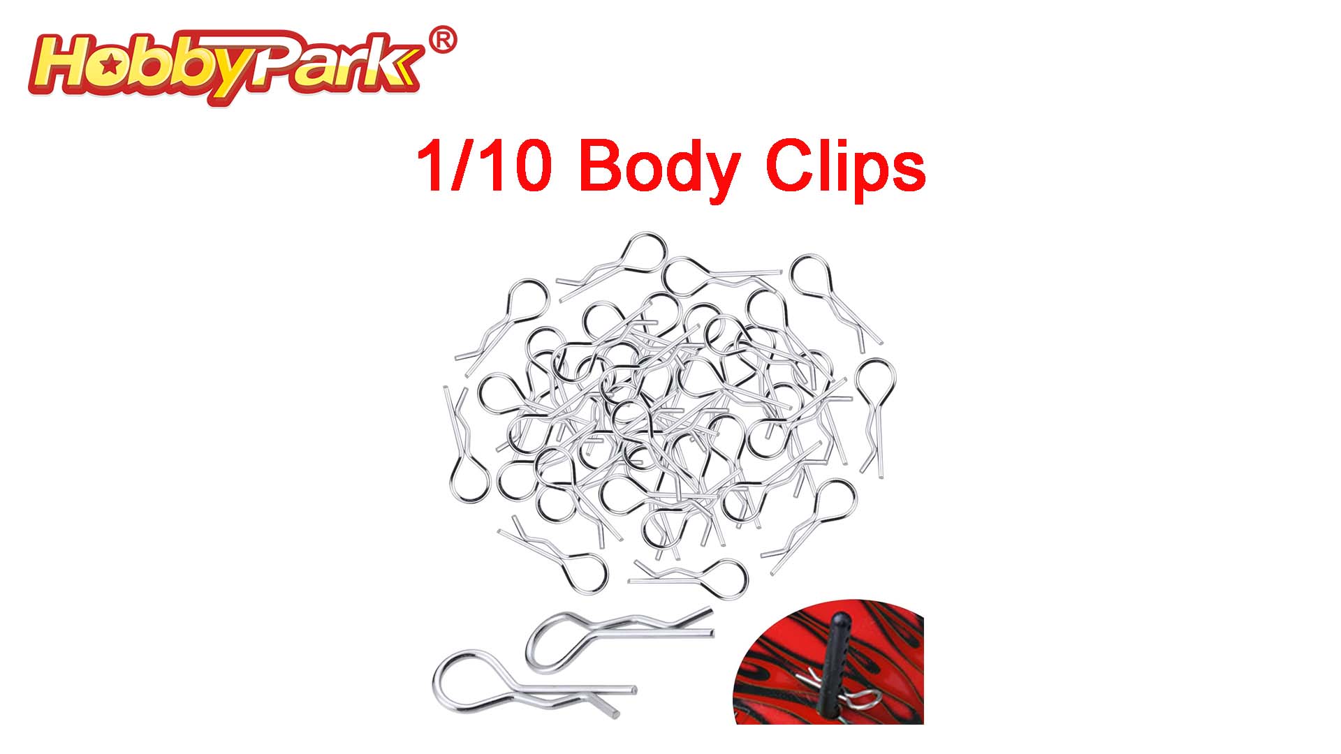 100 Pièces Clips Body R Pins Pour Voitures Miniatures 1/24 1/28 1/36 - Neufs En Lot