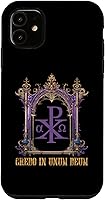 Vista 5 de Funda católica para iPhone 14 Chi Rho Christogram