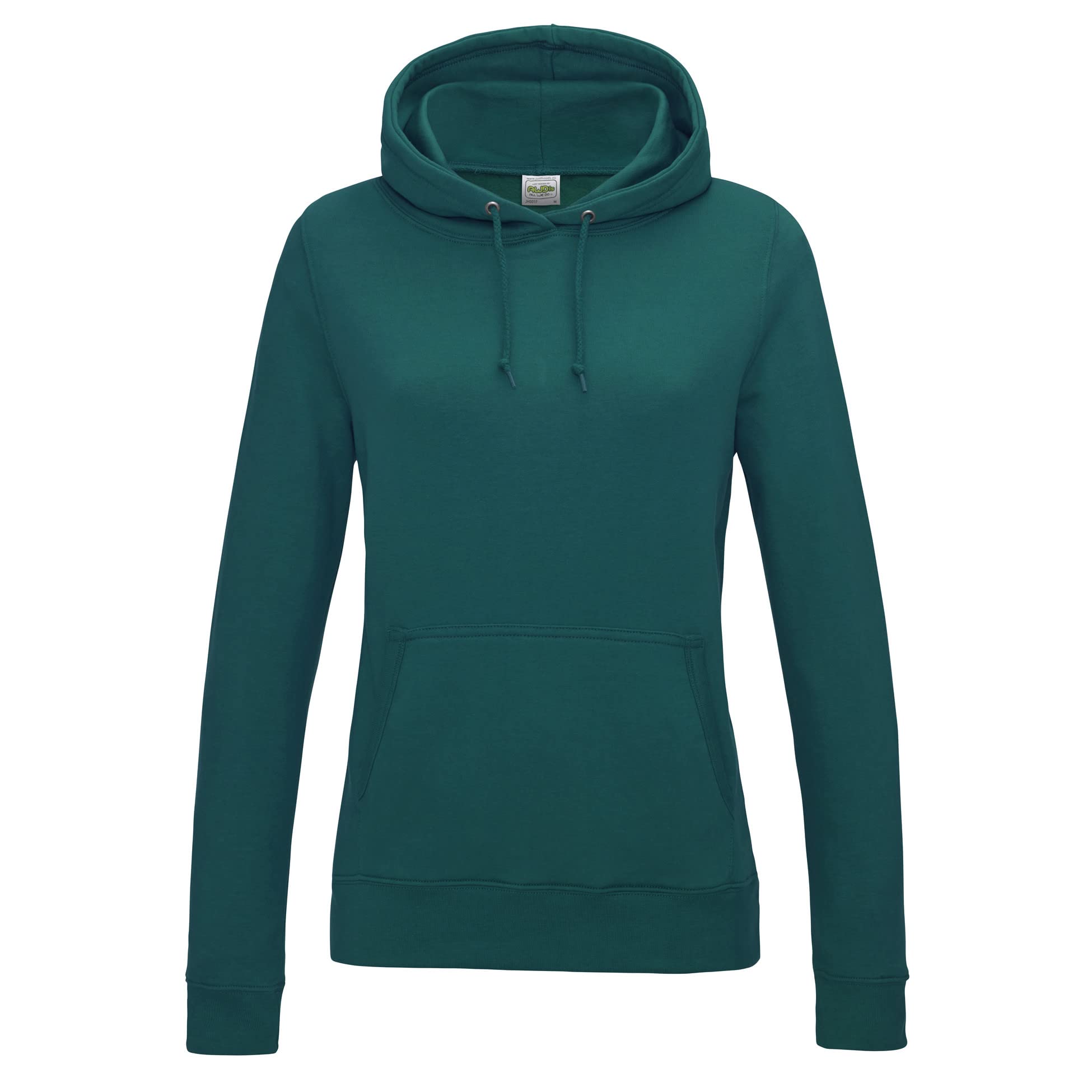 AWDis Women's Girlie College Hoodie, Green (Jade), 12 (Manufacturer Size:Medium)