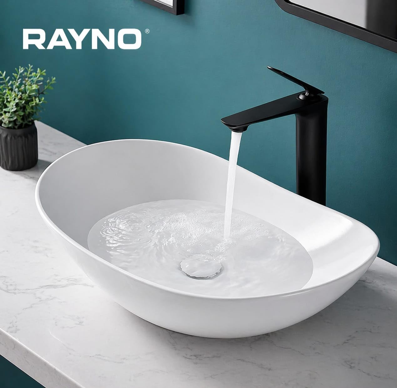 White Ceramic Tabletop Wash Basin - Vessel Sink for Home & Hotel -3 White Ceramic Tabletop Wash Basin - Vessel Sink for Home & Hotel -3