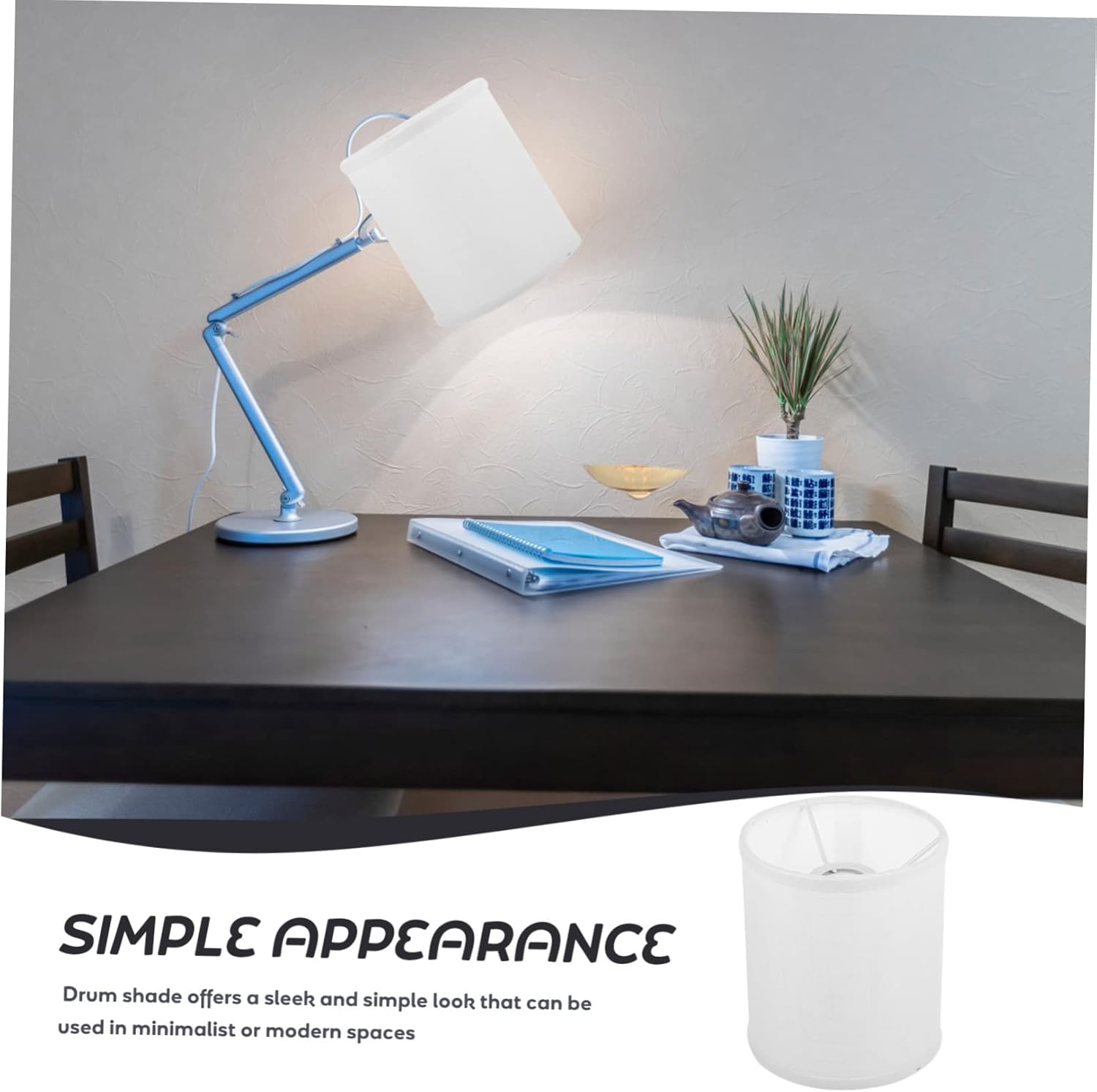 ORFOFE Drum Lampshade for Table and Floor Lamps Modern Lamp Shade Replacement for Home Decor Bedroom and Living Room Unique Decorative Shade for Bulbs