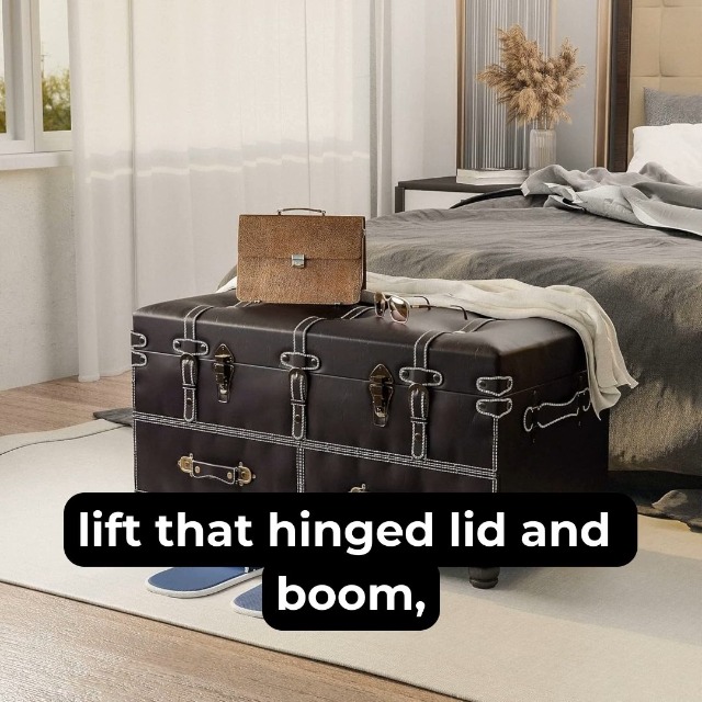 Amazon.com: Vintage Storage Bench Upholstered Mid-Century Storage