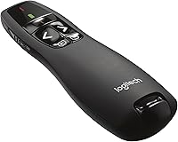 Logitech Wireless Presenter R400: 50ft Range Red Laser Pointer Remote with Receiver & Case