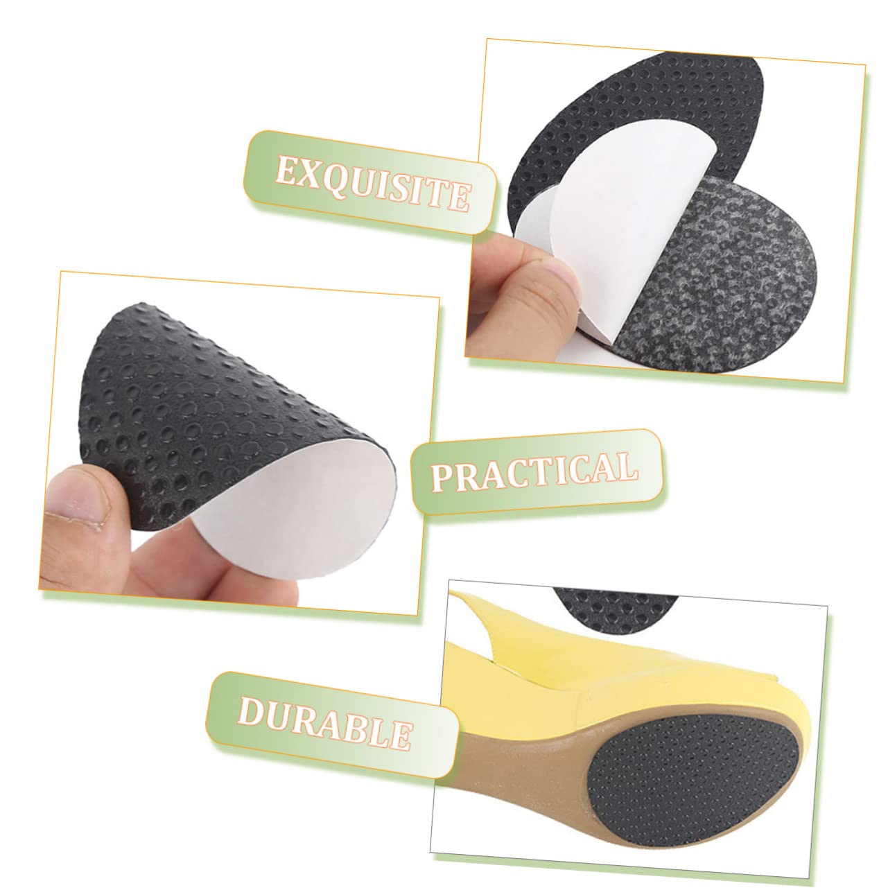 30pares Protección Antideslizante Para Zapatos Almohadillas De Reductoras De Ruido De De De Alta Resistencia Para Tacones y Calzado Plano