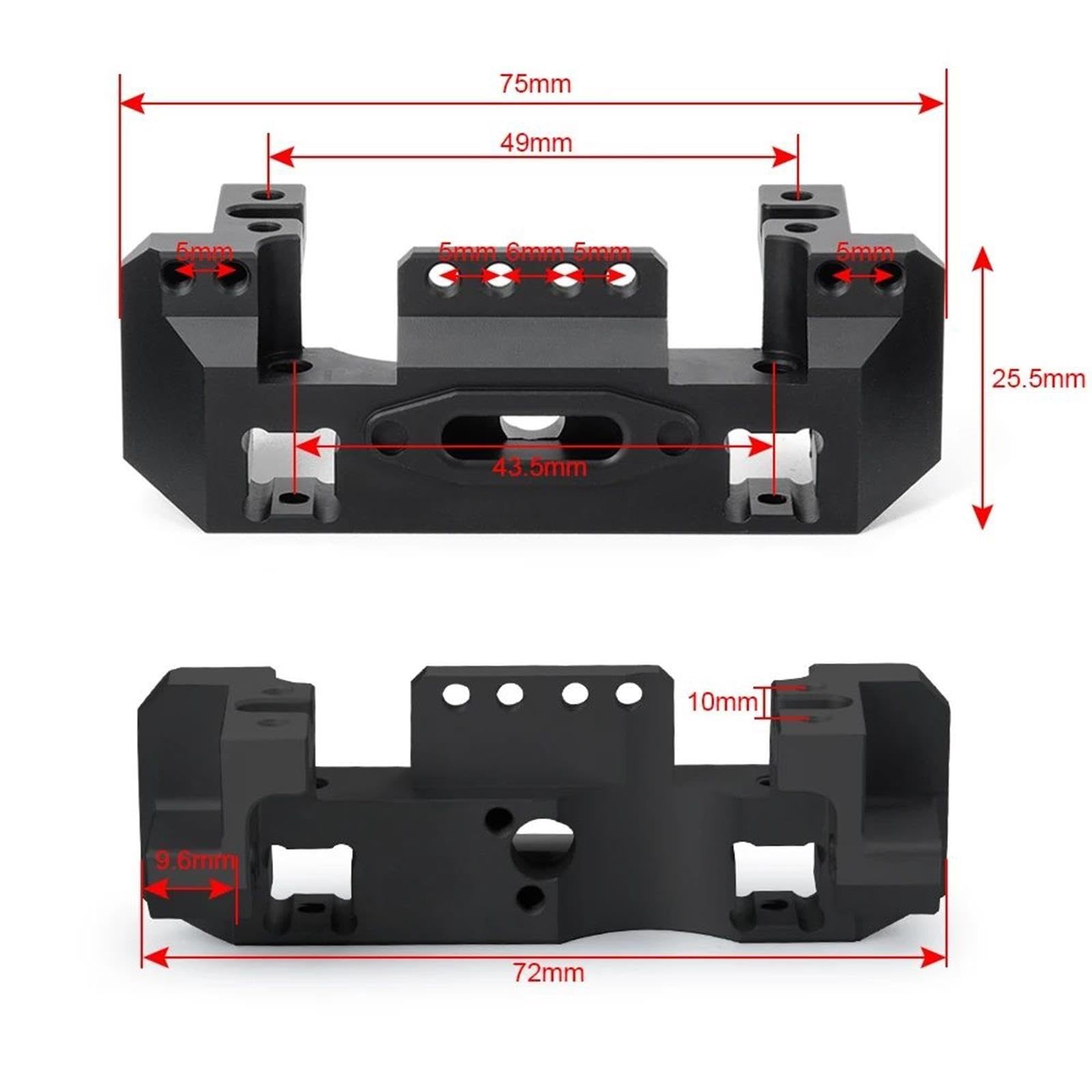 Support Montage Servo Pare Choc Avant pour TRX-4 pour Bronco 1/10