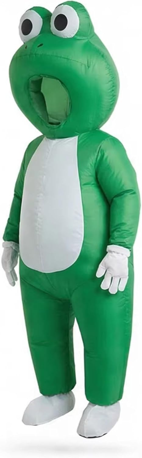 Aniler Funny Inflatable Frog Costume Adult for Halloween Party Cosplay Festival Events