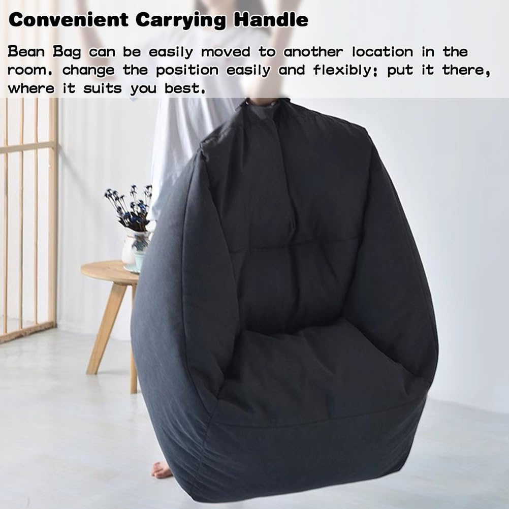大人向けの豆バッグチェアカバー（フィラーなし）、 ぬいぐるみの動物保管豆袋ソファカバー、 ふわふわで怠zyなソファ、寮、アパート、リ