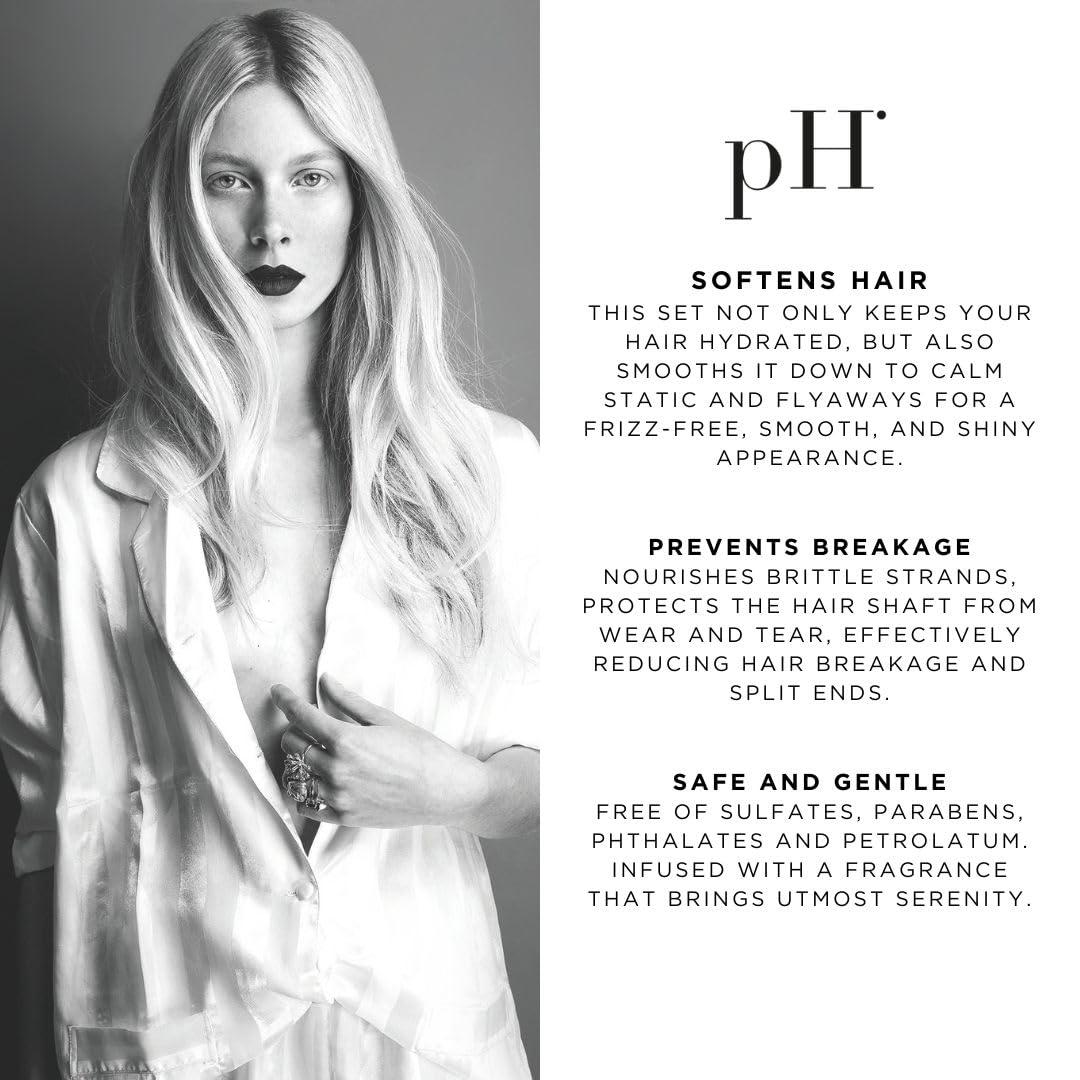 pH PURE HAIR Deep Moisture Set - Deep Moisture Shampoo and Conditioner Set with Extra Butter Hair Mask for Damaged & Dry Hair - 33.8 Oz (Pack of 3) - Image 7