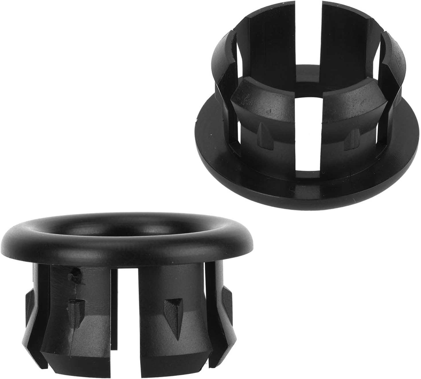 2pcs Sink Overflow Ring, Chrome Bathroom Sink Overflow Plugs Trim Seal Ring Universal Fit Drain Cover Hole Insert Cap for Basin Vanity & Kitchen Ceramic Sinks Parts