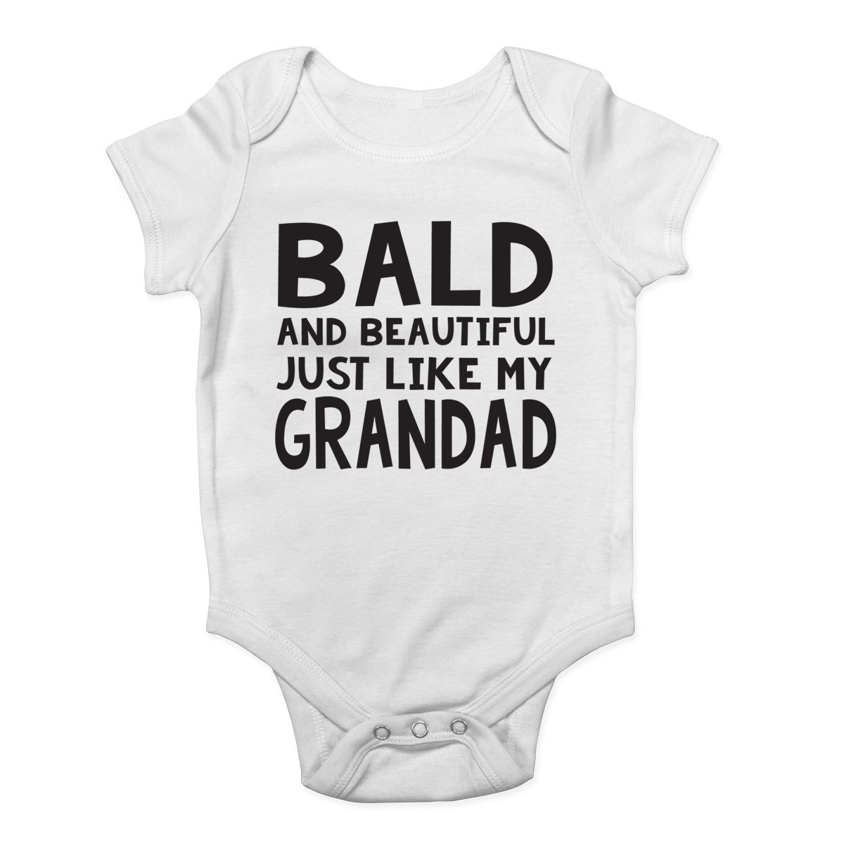 Shopagift Boys White Bald And Beautiful Just Like My Grandad Cute And Girls Baby Vest Bodysuit