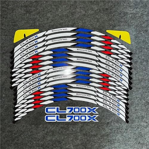 Autocollant Réfléchissant Jantes 700CLX Haute Haute Visibilité Nuit Moto