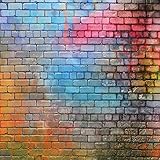 Colorful Graffiti Brick Wall...