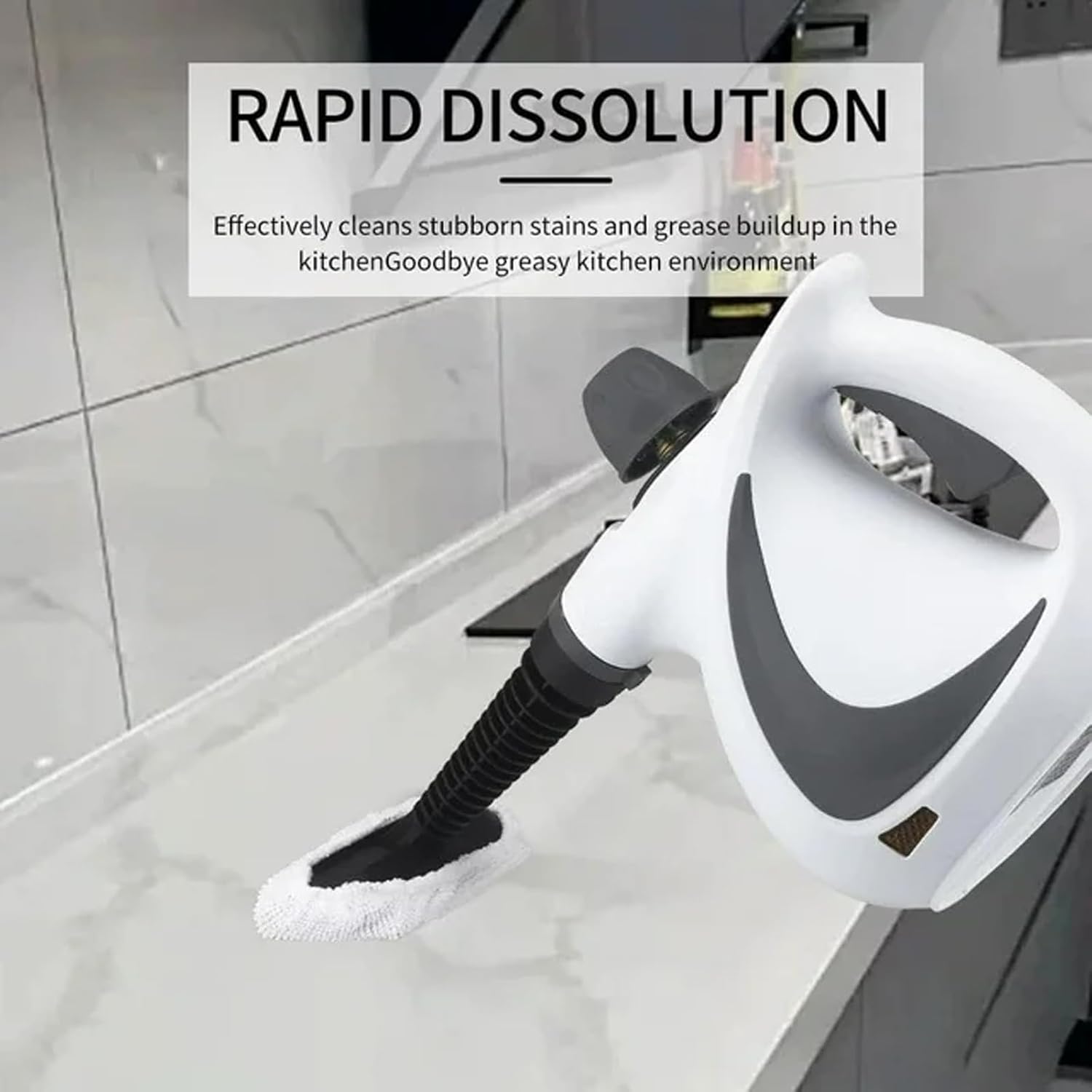 Steam Disinfectant Steam Cleaner, 2026 Upgrade Hand Held Steam Cleaner for Home Cleaning, Car Interior, Kitchen, Furniture,Carpet, Tile|Multiple Nozzles (1Set+1 Fiber Cloth)