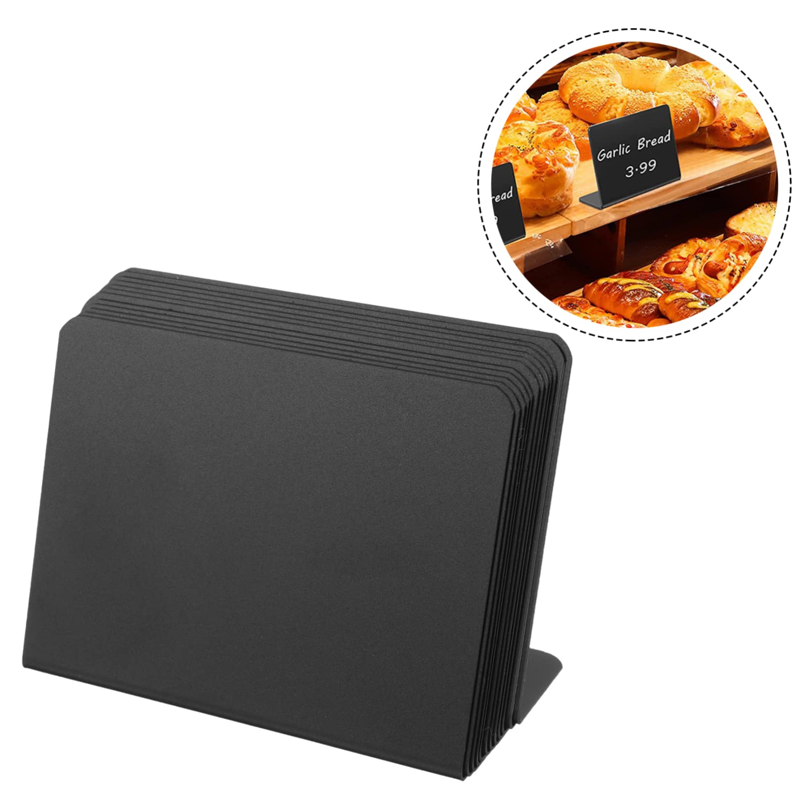 120piezas Mini Erasable Para Etiquetas De Comida Tablero De Mensajes Para Bodas y Restaurantes Reutilizable y De Limpiar