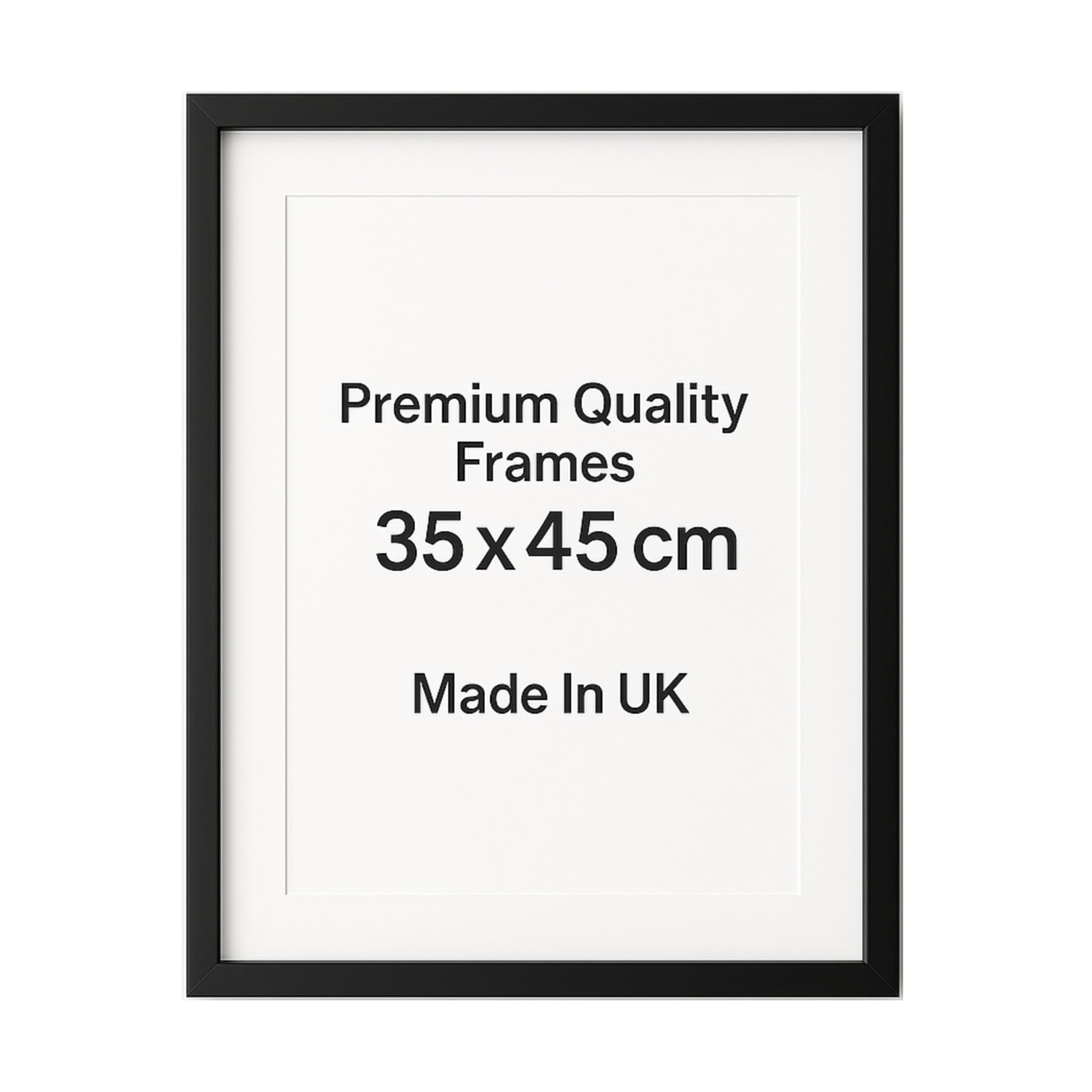 Photo Frame – Black Picture Frame for Wall Art, Stylish Photo Frames & Picture Frames – Home Decor Display (35×45cm) — image 1