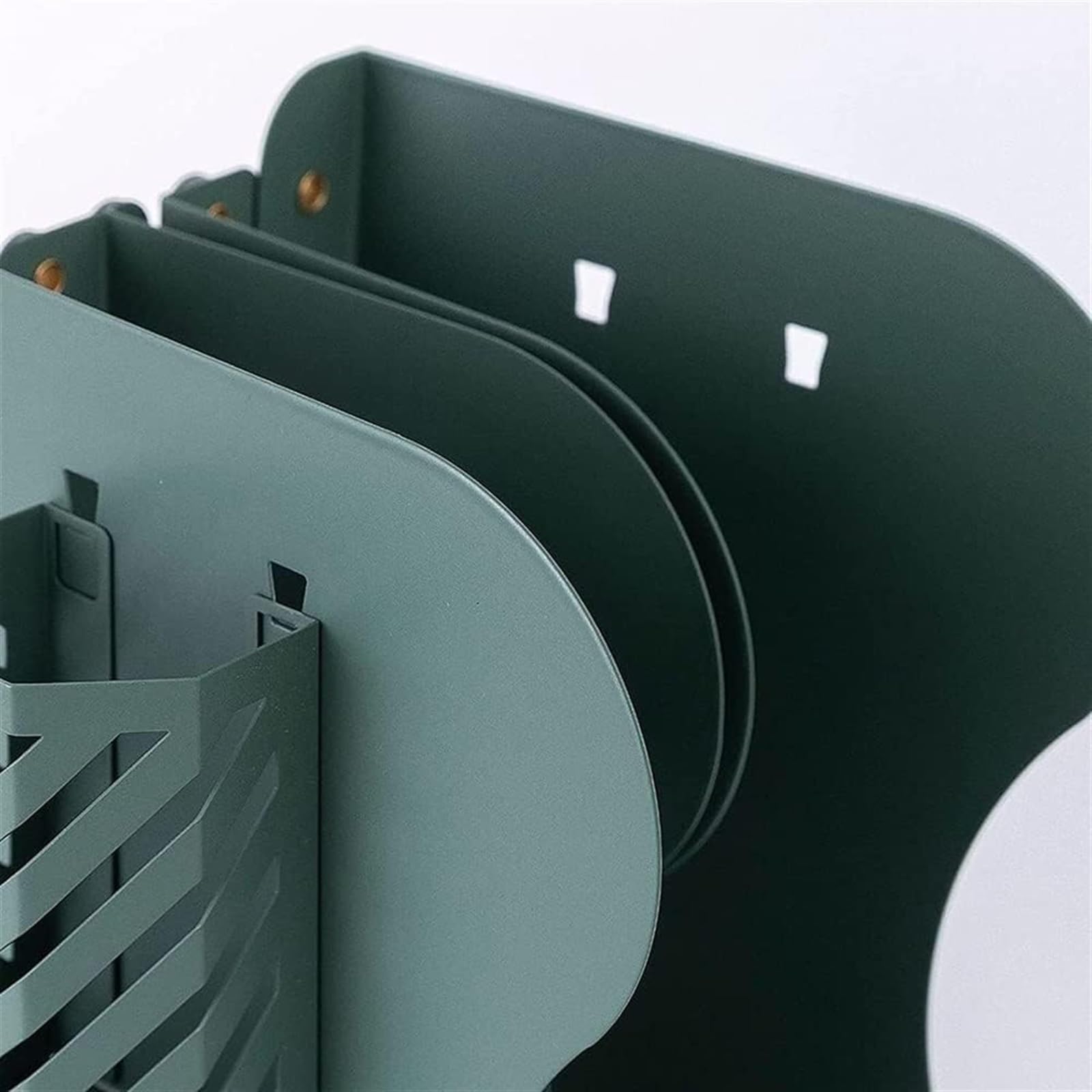 Fermalibri Fermalibri for mensole, fermalibri Regolabile espandibile da scrivania, scaffale in Metallo con portapenne for Ufficio e casa(Green)