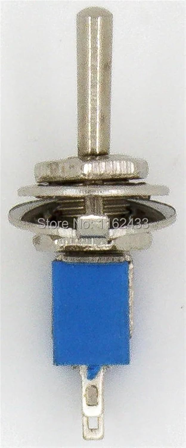 100pcs/lot SMTS-102 perforate Diameter 5 mm self-Lock 3 pin ON - ON SPST 2 Positions Toggle Switch
