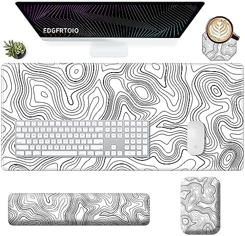 Amazon.com: EDGFRTOIO Large Mouse Pad Wrist Rest 4Pcs Set, XXL Extended ...