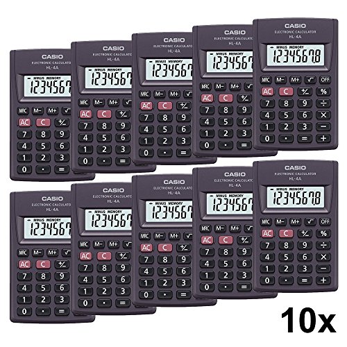 Preisvergleich Produktbild Casio HL-4A Standardtaschenrechner mit 8-stelligem Big LCD