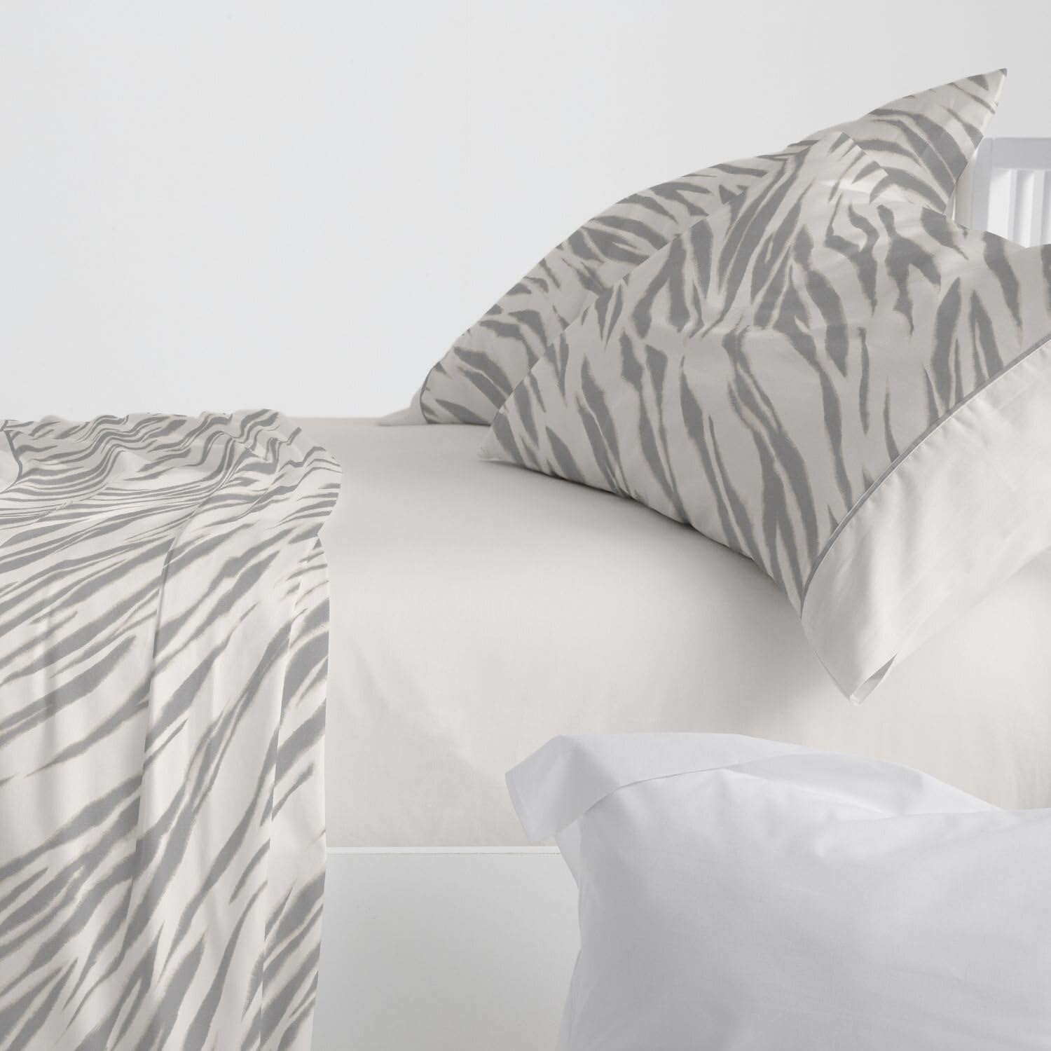 Burrito Blanco | Sábanas de Nacarina® | Cama de 200cm. (+Medidas Disponibles) | Diseño 059 | Color Lino (200x200cm.)