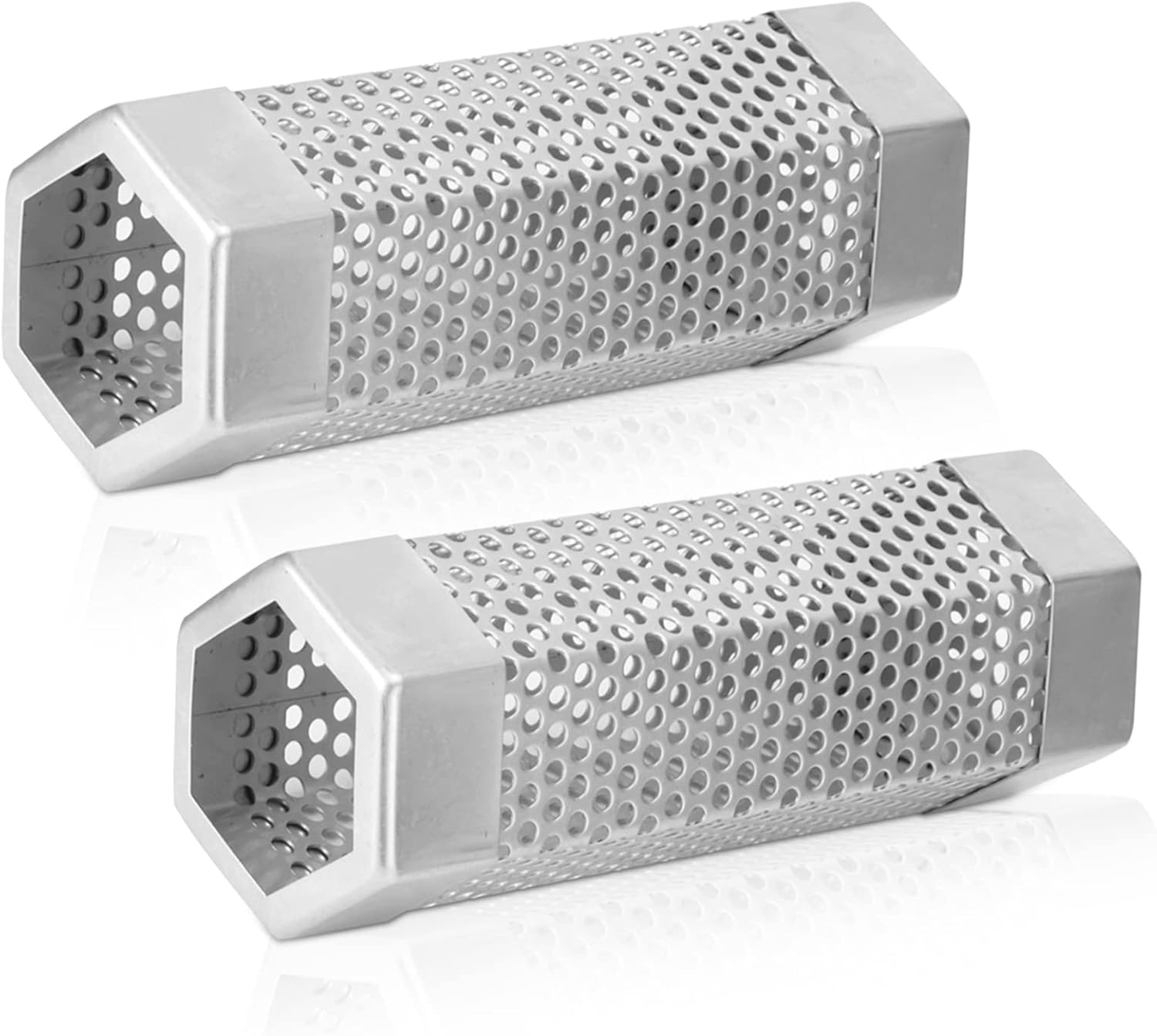 HERCHR 2erPack Pellet Smoker Tube, Räucherröhre 15.3cmEdelstahl