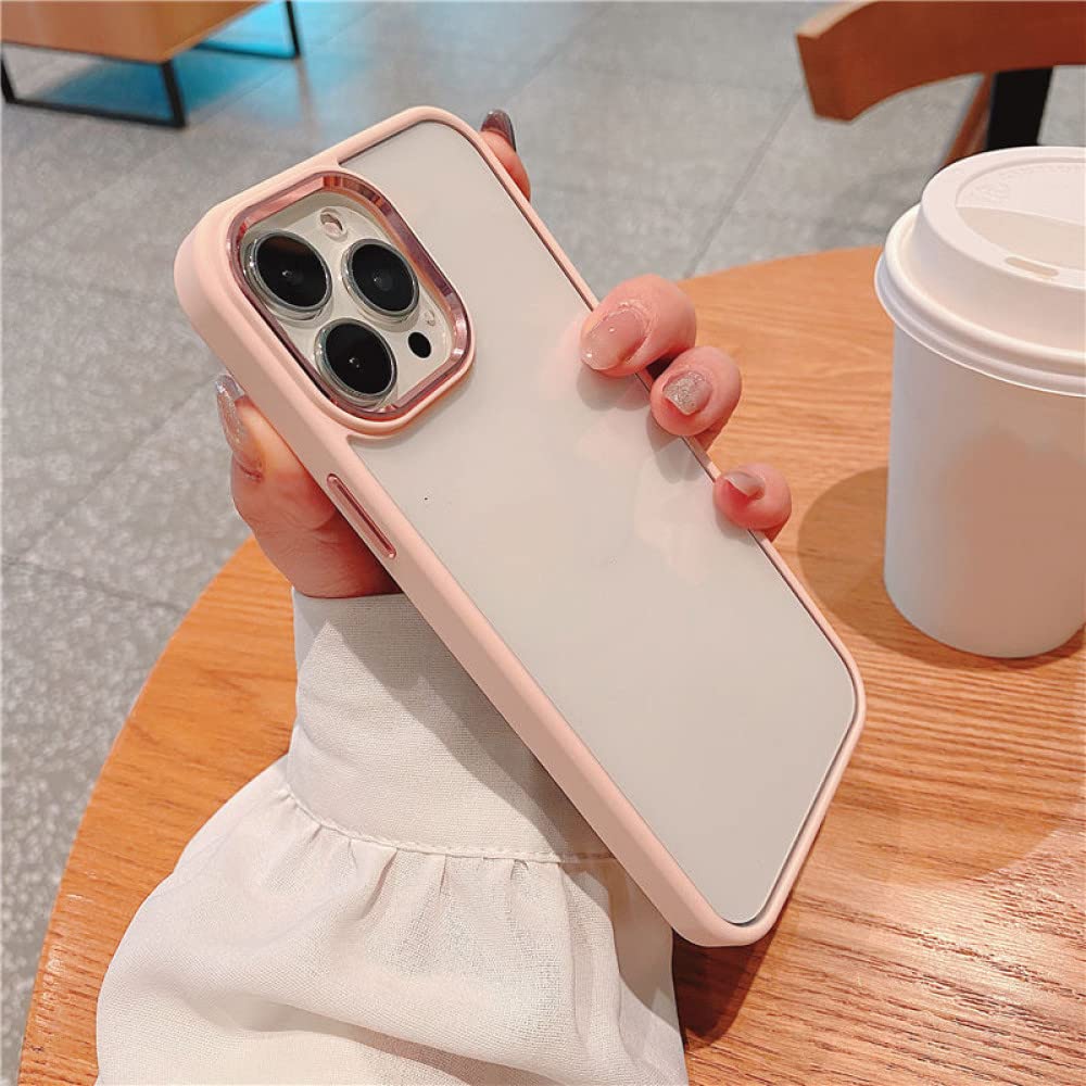 Coque antichoc transparente rose pour iPhone 14 Pro Max et protection - 5