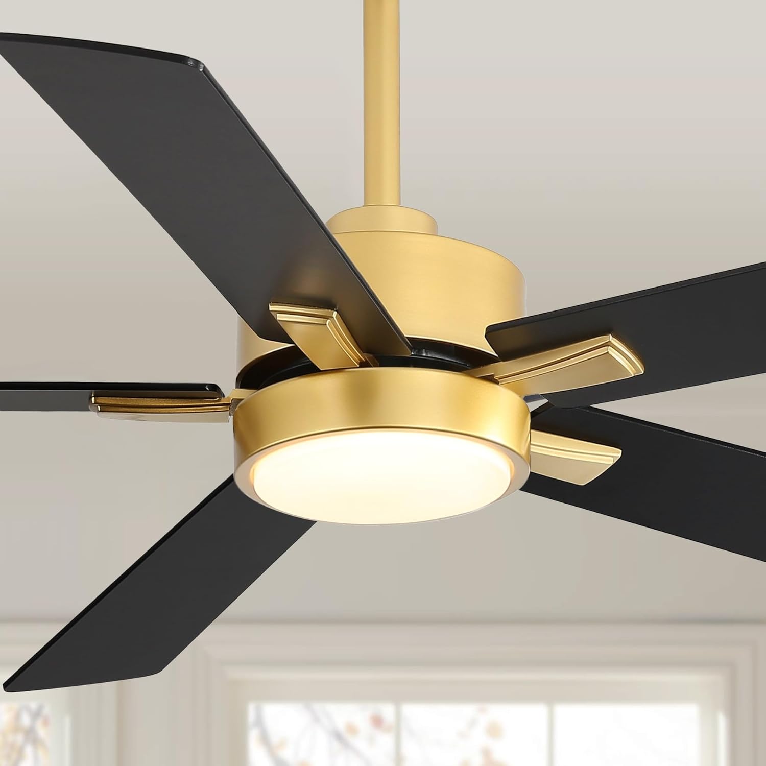 Close-up of Breezary ceiling fan LED light