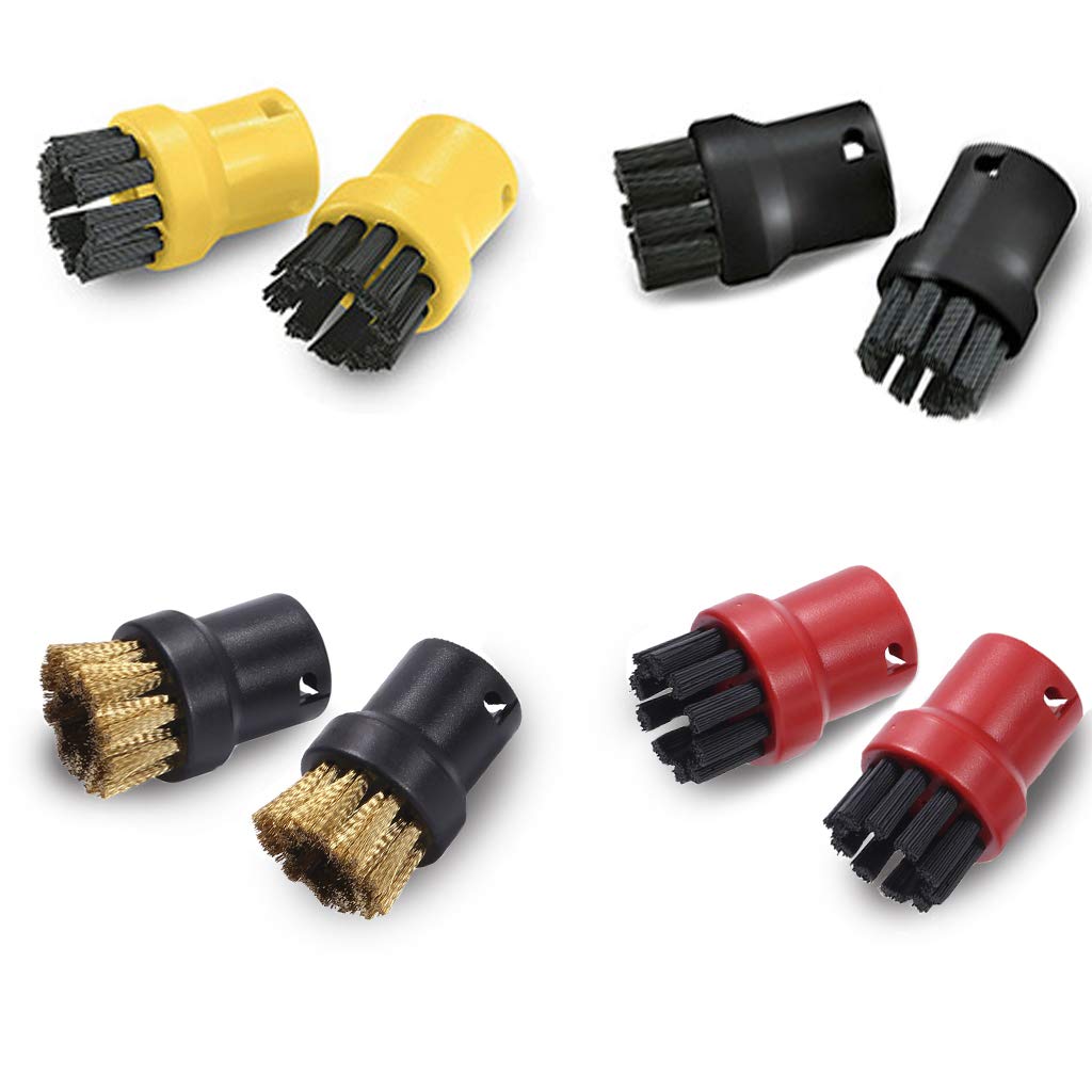 8-teiliges Bürstenset Für Kärcher Dampfreiniger - Nylon & Edelstahl