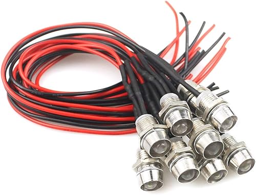 Miniatura 4 de 18 luces LED indicadoras DC12V para tablero direccional ultra brillante de 0.315 in, bombillas LED piloto lámpara de señal para coche, camioneta,