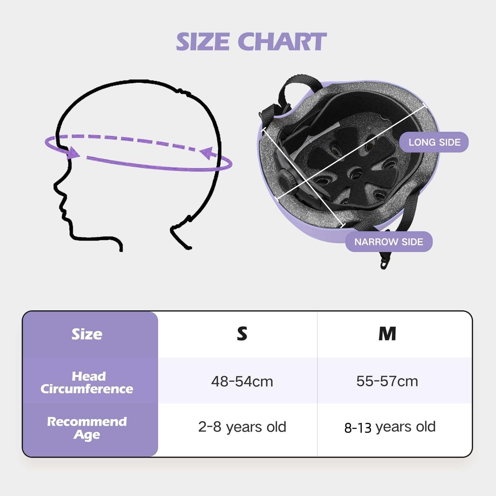 Casco da bici per bambini, per bambini da 2 a 13 anni, per bambini, per ciclismo, scooter, pattinaggio