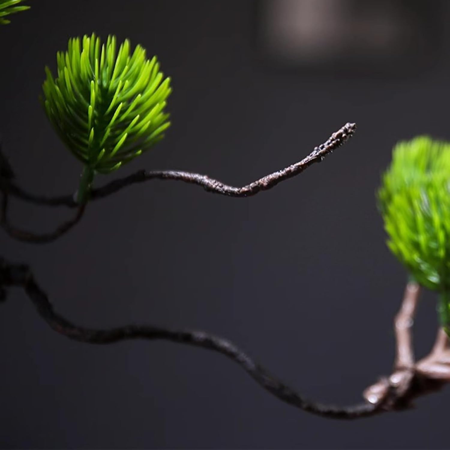 人工盆栽 木 模擬ウェルカム盆栽デコレーション 小さな植物とリビングルーム デスクトップ装飾 人工松の木の造園 【Botanical】