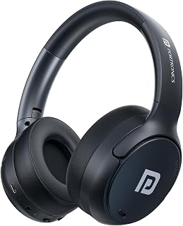 Portronics Muffs M8 ANC Wireless Over Ear Headphones with Upto 50 Hours Playtime, Foldable Design, Powerful Bass, 40mm Dynamic Driver, HD Mic, Low Latency,BT 5.4v, Type C Fast Charging (Black)