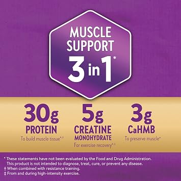 Ensure Max Protein 3-in-1, Chocolate Powder, 30g Protein, Creatine, 2 Pack