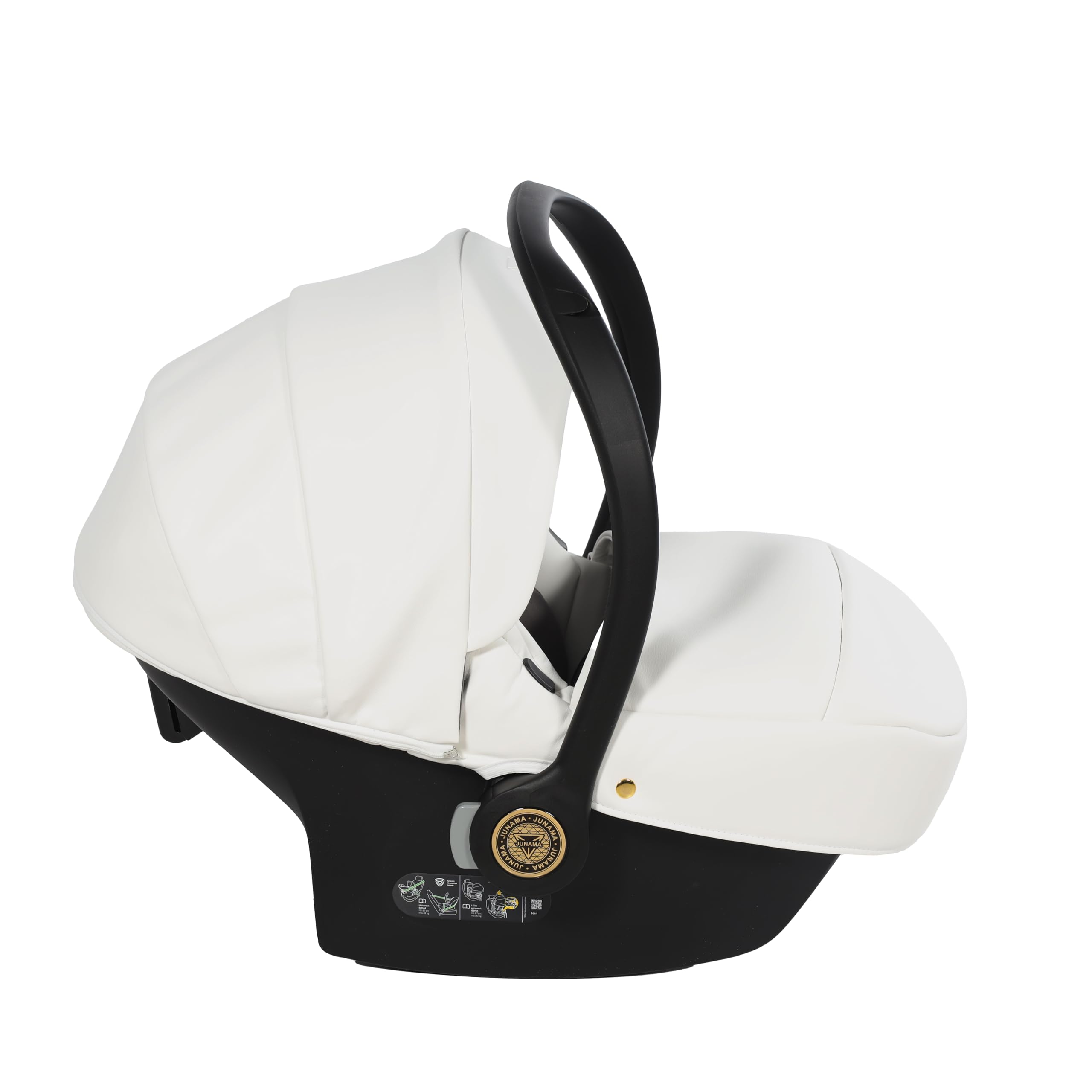 Junama Passeggino TRIO Diamond S Class 01 Bianco e Rame - 2in1 3in1 4in1 + ombrellino (3 in 1 con Seggiolino Auto)