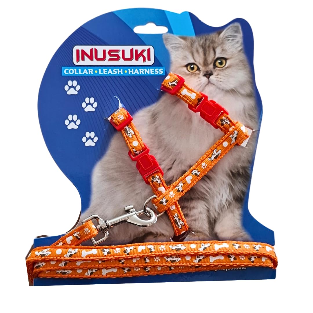 Petstrack Leash and Harness Set for cat and kittem, 10mm Size (Orange) (B0DH2QPQW3) Amazon Price History, Amazon Price Tracker
