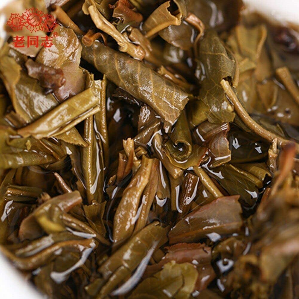 Ladrillo de té crudo Pu Erh de Haiwan Sheng Puerh "Cang Cui" Material de árboles viejos 150g/Caja