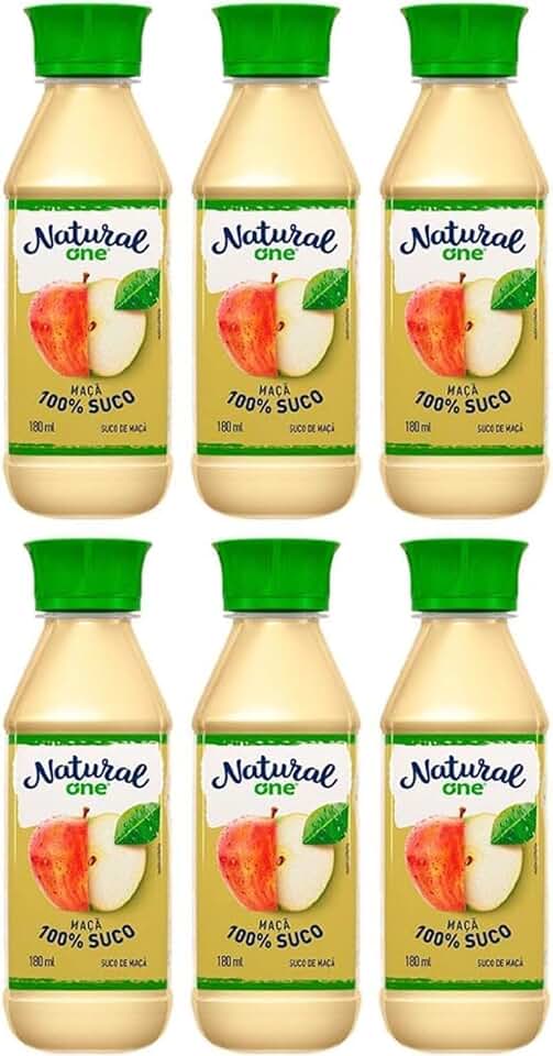 Suco Maçã NATURAL ONE 180ml Pack c/ 6 unidades