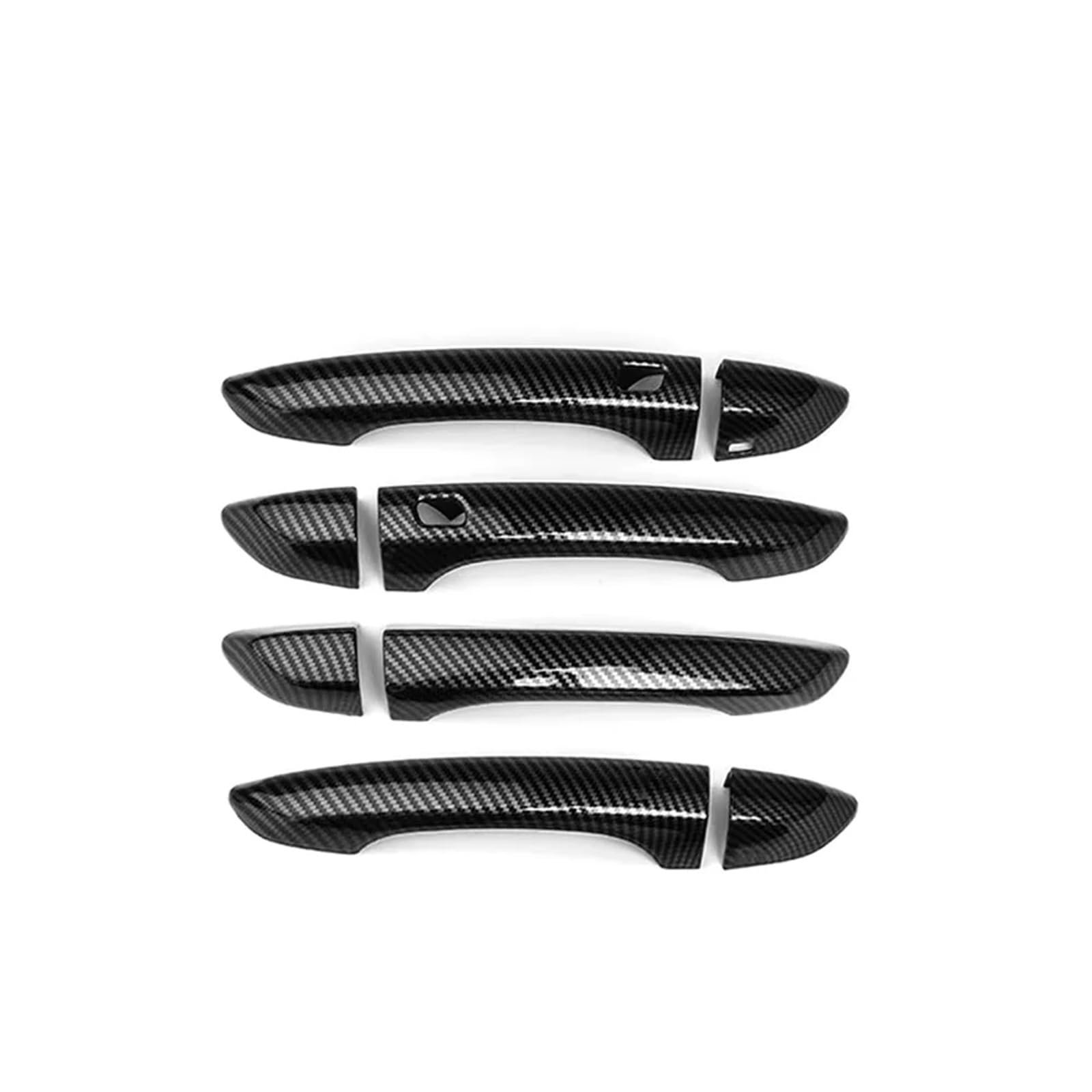 Rdwspli Carbon Fiber Exterior Handle Shell Compatible With Kia For Stinger 2018-2023 Door Handles Covers Left Hand For Drive Right Hand For Drive 8Pcs Abs Exterior Car Accessories