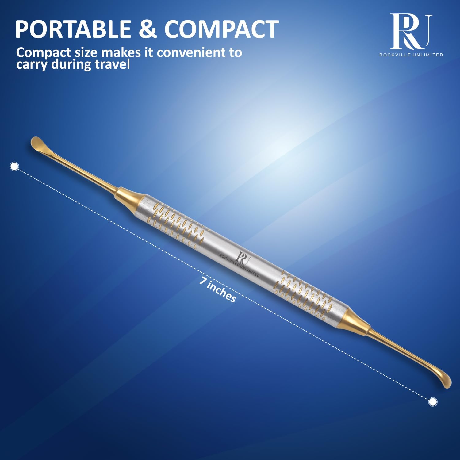 Ear Wax Removal Tool Double Ended Ear Pick for Ear Scratcher with Stainless Steel Professional Ear Cleaner Spoon for Adults Deep Cleansing Portable for Ear Care Safe & Precise Ear Cleaning Tool.