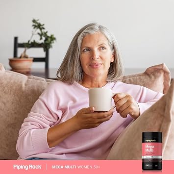 Piping Rock Multivitamin for Women 50 Plus | 100 Coated Caplets