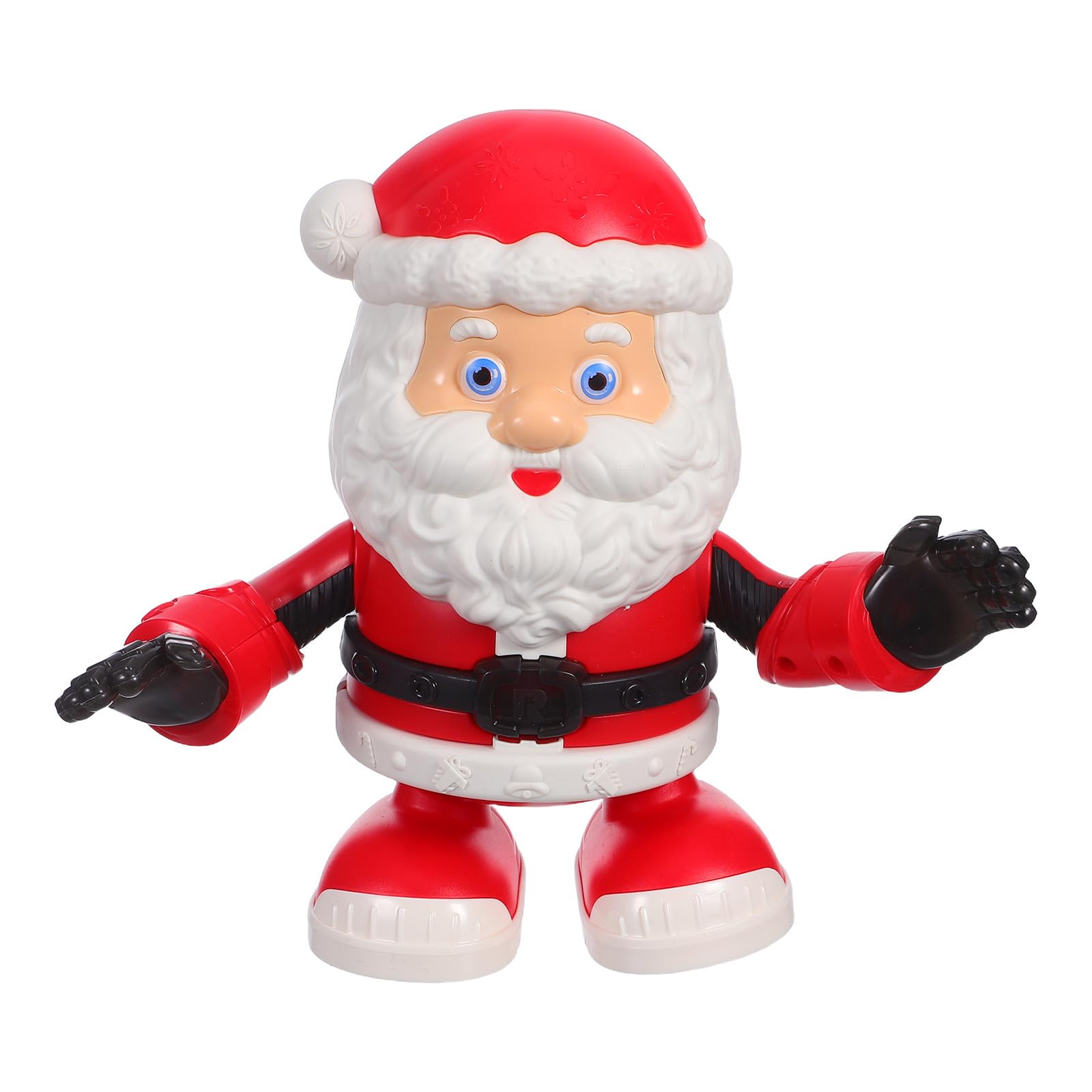 Yardwe Giocattolo di Babbo Natale Danzante Elettrico Statuina di Natale Musica Decorazione Festiva per Ragazzo Ragazza Regalo di Compleanno senza Batteria