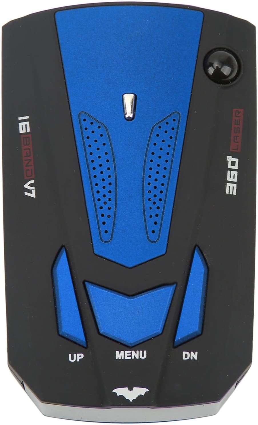Asixxsix Car Radar Detector, Dc 12v Long Range Laser Radar Detector with 360 Degree Protection, Voice Alerts and and Speed Camera Alerts Vehicle Electronics Car Speed Detector Radar for Police(Blue)