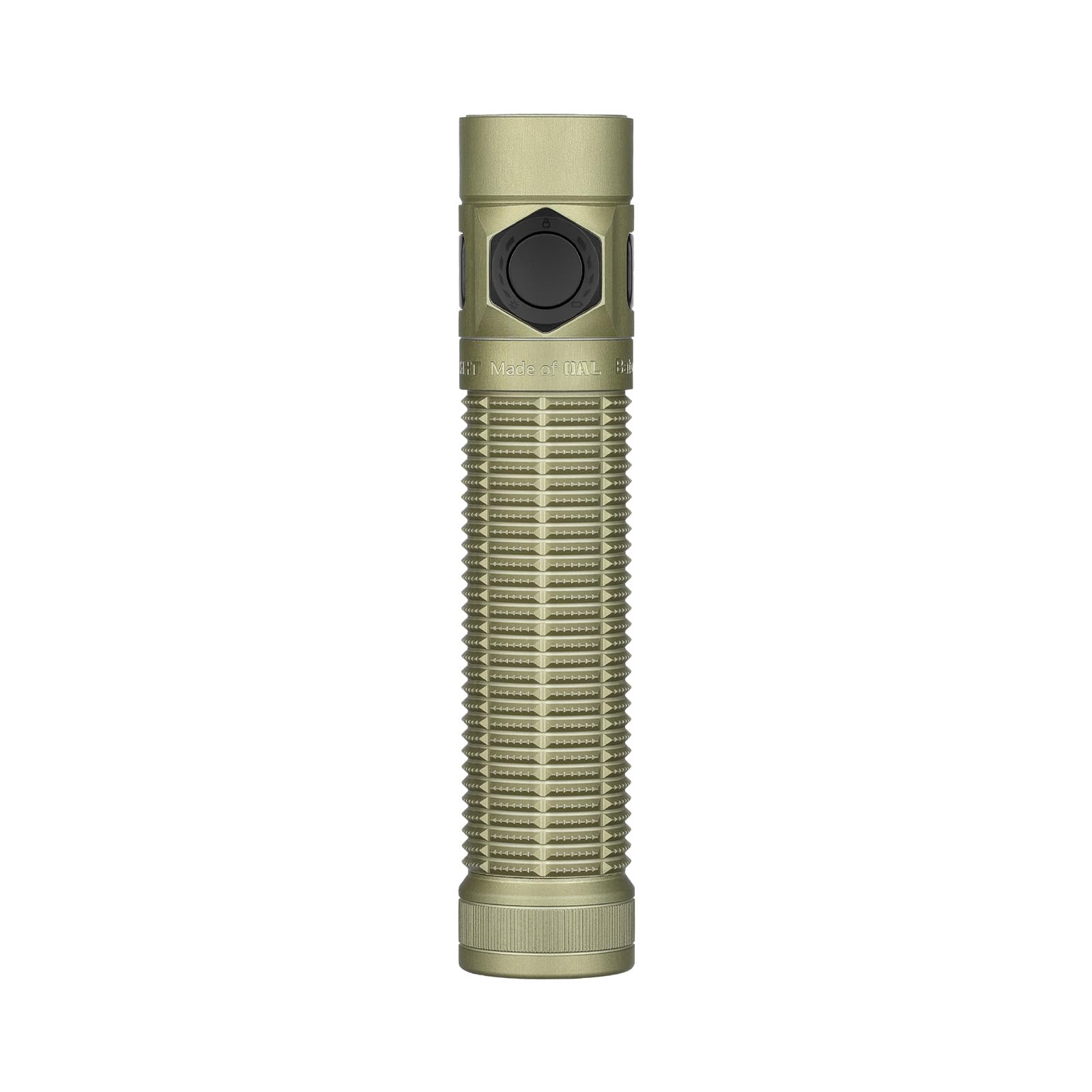 OLIGHT Baton Ultra Linterna Recargable EDC, 1800 Lúmenes, Alcance 300m, LED EIP 1, Superaleación OAL, Impermeable IPX8, Doble Interruptor - Para Exploración Exterior/Trabajo/Emergencias (Verde Oliva)