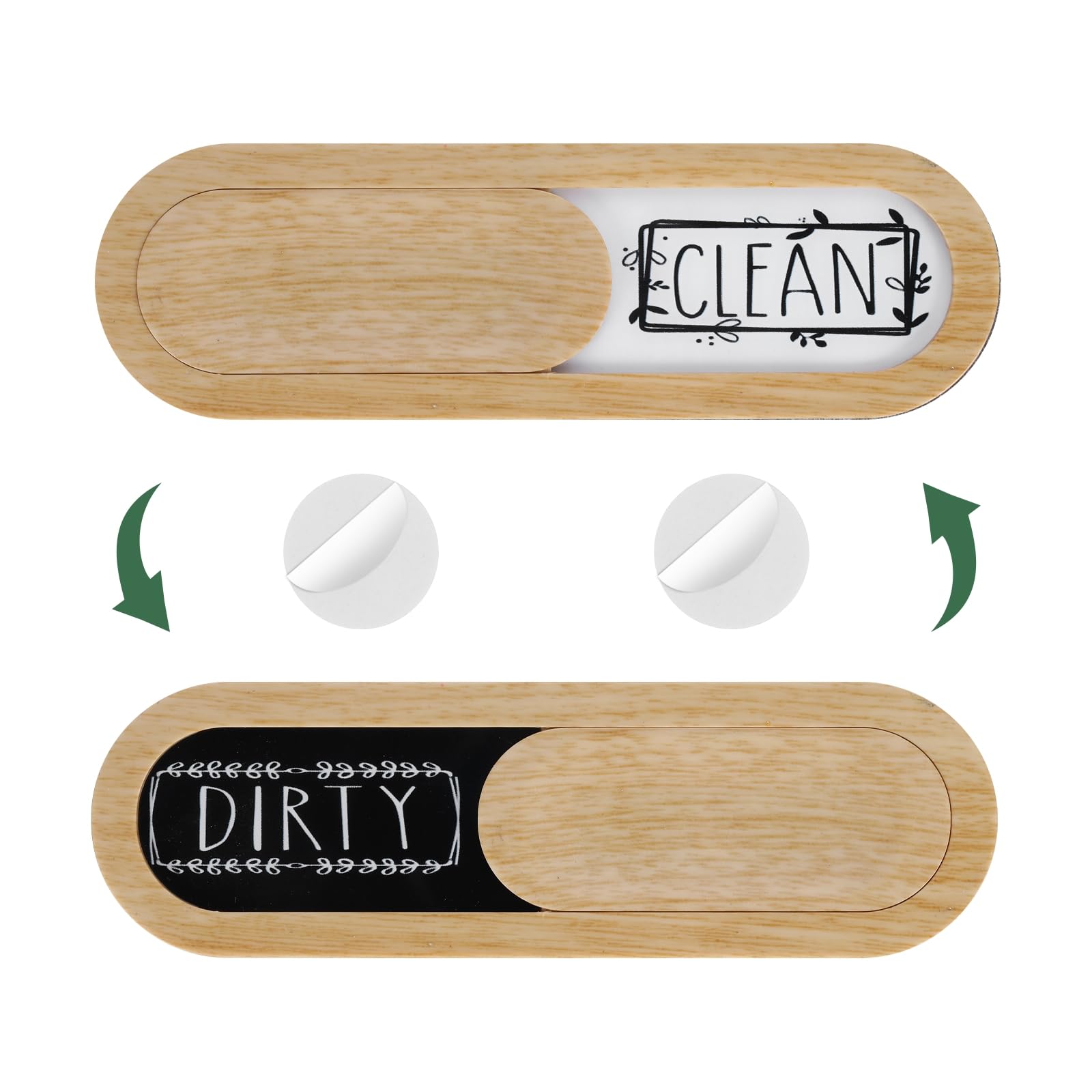 Aimant Lave-vaisselle Clean/Dirty - Panneau Magnétique Indicateur Pour électroménager - 17,8x5cm