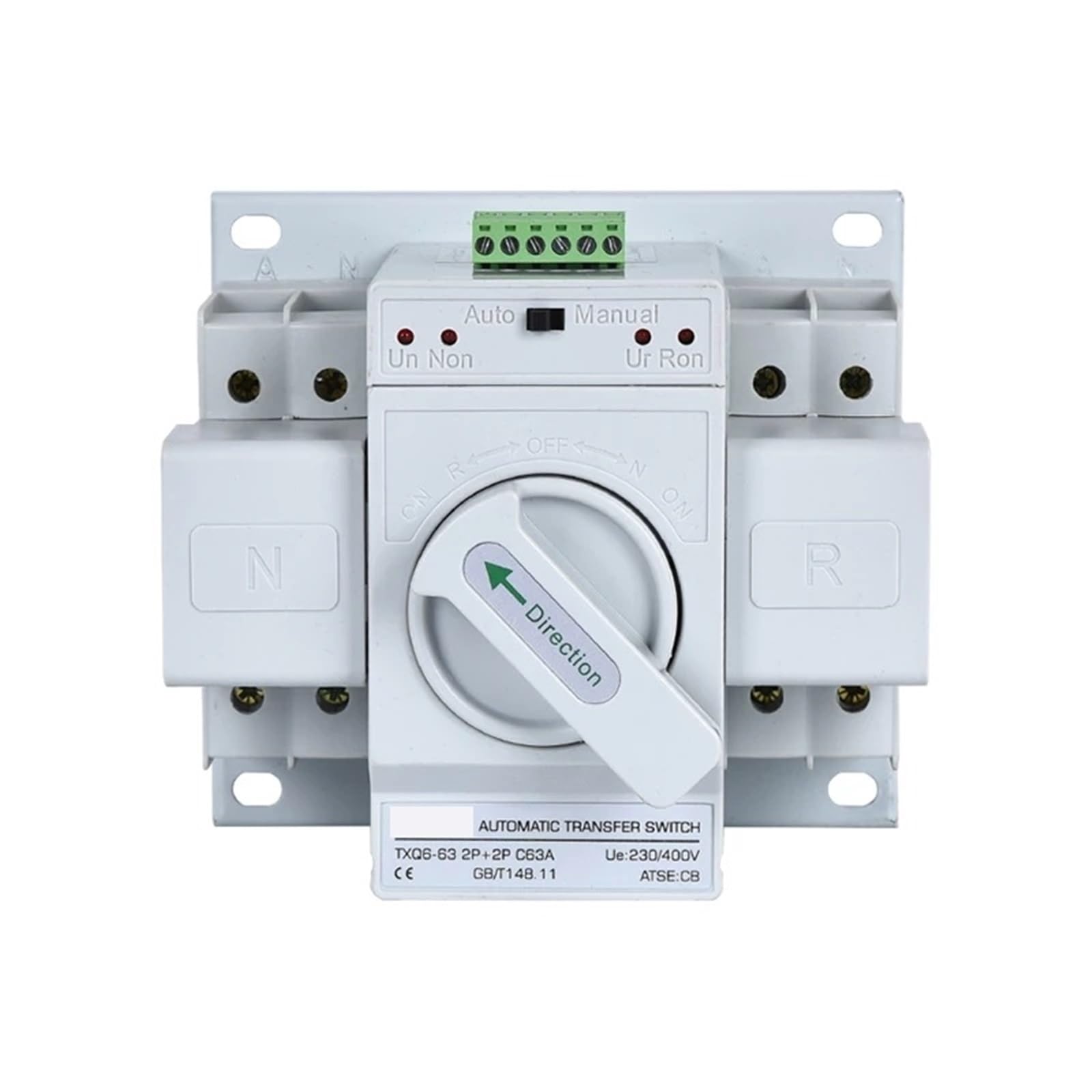 Interrupteur de transfert automatique double puissance MCB 2P 63A inverseur de source - 7