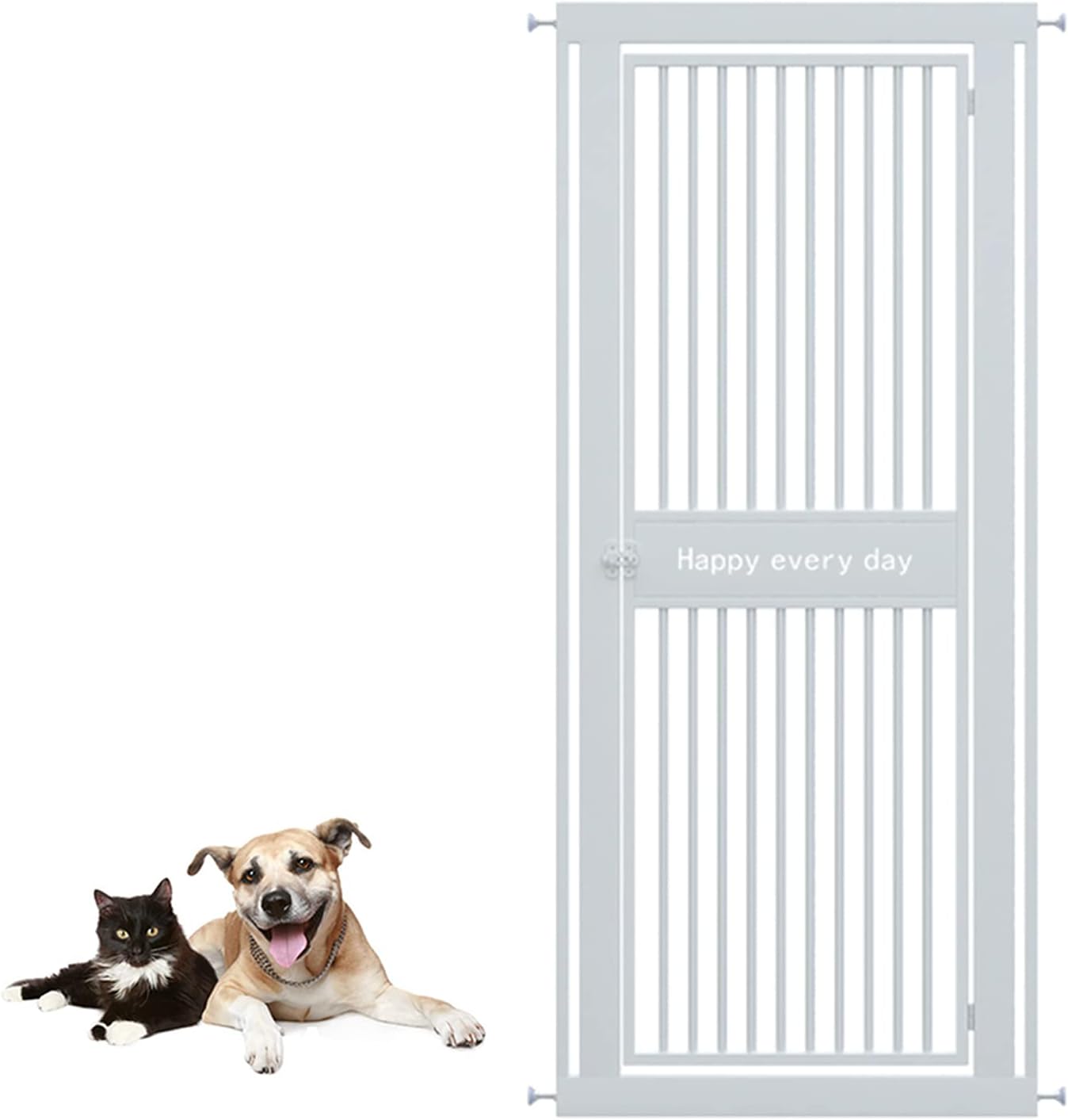 AUNEVN Pet Playpens Safety Gates Pet Safety Gates Free of